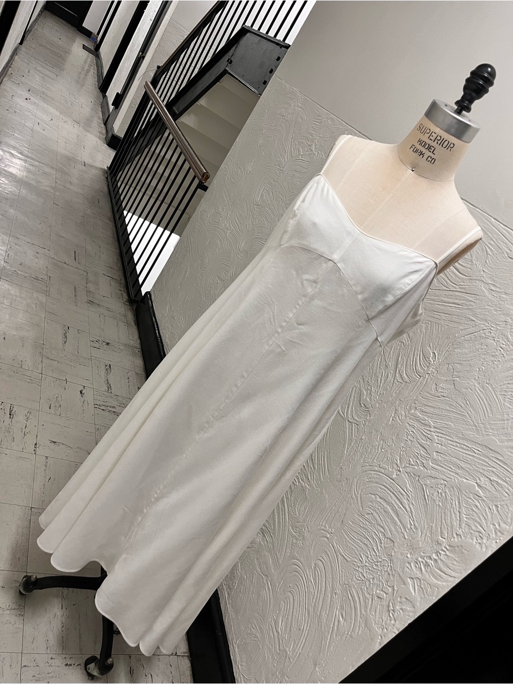 Astr White Linen long Slip Dress Spaghetti Straps (NWT)